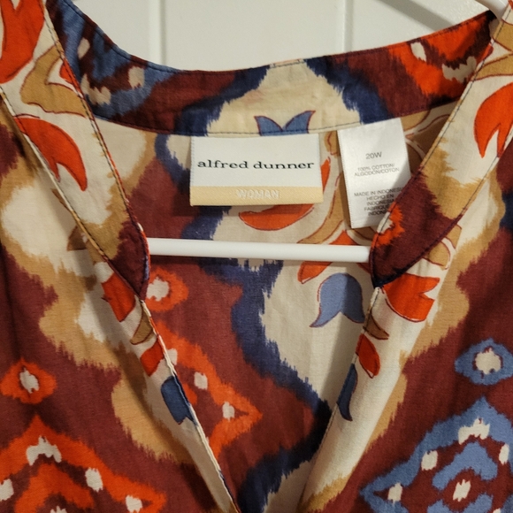 Alfred Dunner Bohemian Light Weight Long Sleeve Top Size 20 - Picture 2 of 4